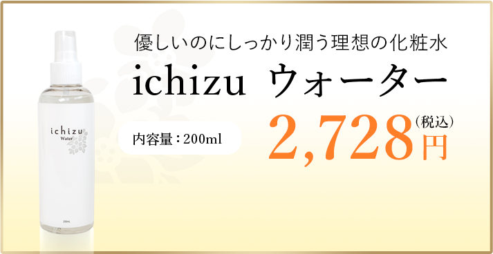 ichizuウォーターの価格バナー